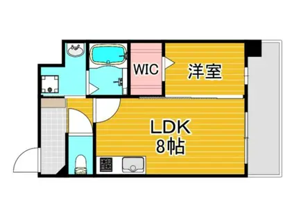 カウニスルーチェ(1LDK/1階)の間取り写真