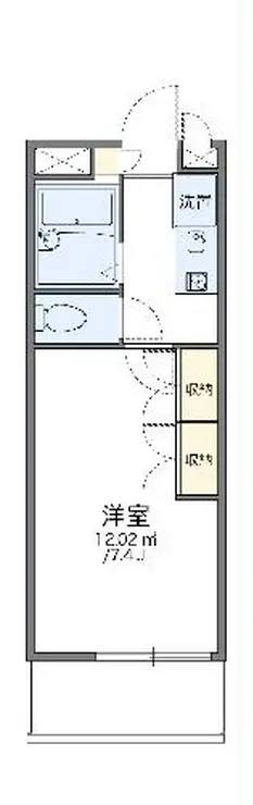 レオパレス行徳エステート 3階階 間取り
