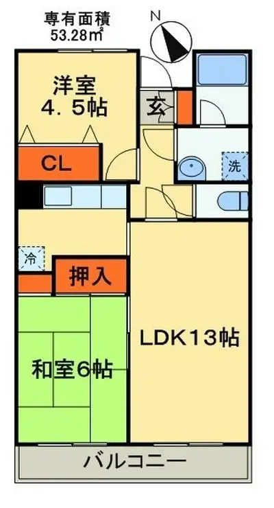 第二大越ビル 3階階 間取り