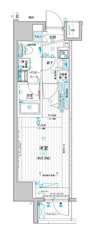 メインステージ入谷IV 4階階 間取り