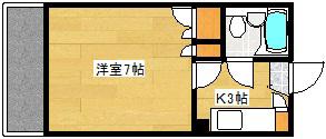 第3松岡ビル(1K/4階)の間取り写真