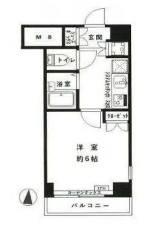 ルーブル中野新橋 4階階 間取り