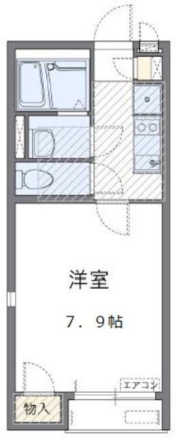 レオネクスト桂台(1K/1階)の間取り写真