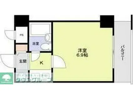 サークビルズ(1K/5階)の間取り写真