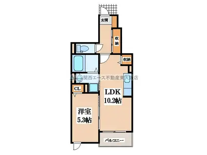 サンシャイン東山 PARTI(1LDK/1階)の間取り写真