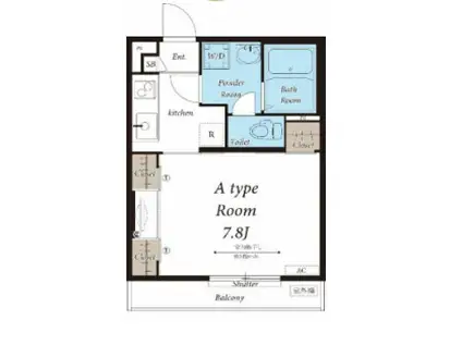 リブリ・ネオ上大岡(1K/2階)の間取り写真