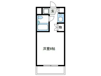 ダイホープラザ橋本III(1K/4階)の間取り写真