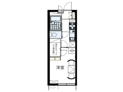 KOEMON II(1K/1階)の間取り写真