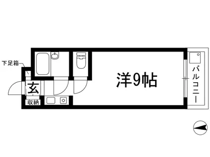 イトウマン37(ワンルーム/1階)の間取り写真