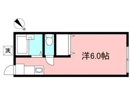 コーポヒルトップ(ワンルーム/2階)の間取り写真