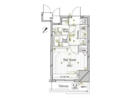 ル・リオン池袋コンフォート(1K/2階)の間取り写真