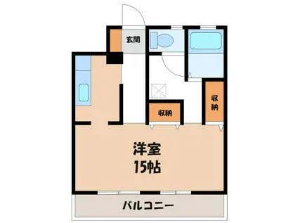 GEOセンタービル(ワンルーム/5階)の間取り写真