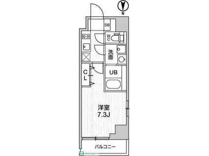 GRACIA PLACE OMORIMACHI(1K/9階)の間取り写真