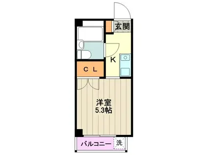 パークアベニュー桜(ワンルーム/4階)の間取り写真