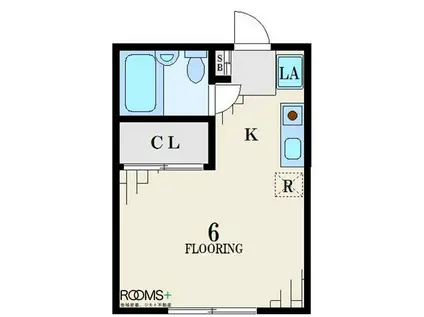 ハイム横倉(ワンルーム/1階)の間取り写真