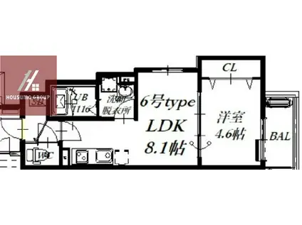 D PORTA ANNEX(1LDK/2階)の間取り写真