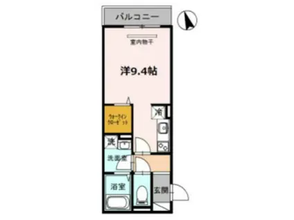 セジュール神路(ワンルーム/2階)の間取り写真