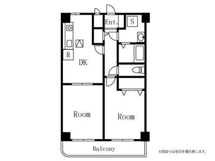フリーデン(1LDK/1階)の間取り写真