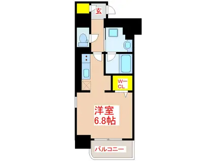 D FOREST 甲南(ワンルーム/3階)の間取り写真