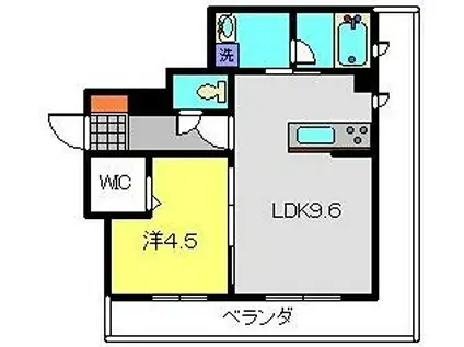 MAISON DE 桜(1LDK/3階)の間取り写真