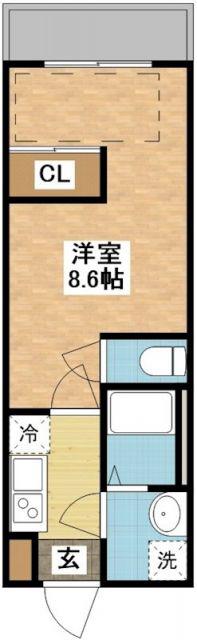 MODERN PALAZZO 文教 PRIMA(1K/3階)の間取り写真