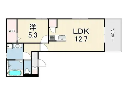 シャルマン グレイス(1LDK/1階)の間取り写真