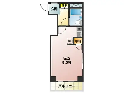 アビタシオン石川(ワンルーム/3階)の間取り写真