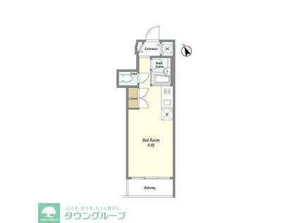 プレミアステージ大崎(ワンルーム/2階)の間取り写真