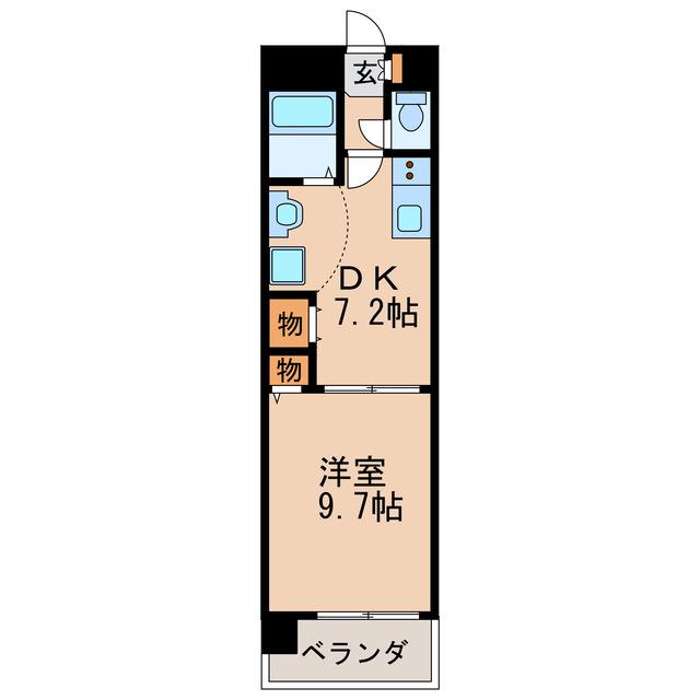 GRANCE KOTOBUKI(1DK/6階)の間取り写真