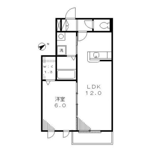 ヴェルドミール(1LDK/3階)の間取り写真