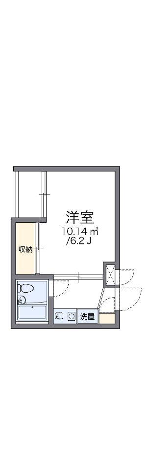 レオパレスRX早稲田第2(1K/4階)の間取り写真