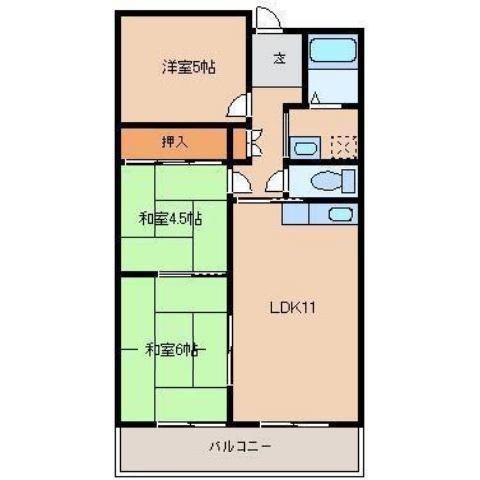 メルベーユ・246(3LDK/3階)の間取り写真