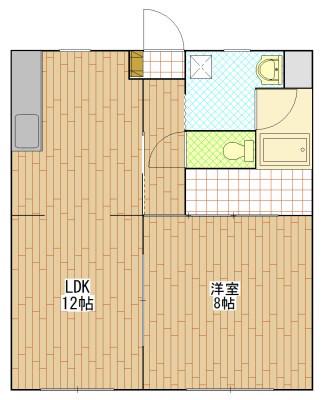 ヴィラメルトンII(1LDK/4階)の間取り写真