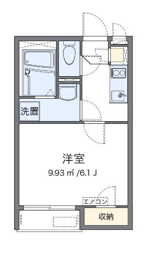 西武新宿線 上井草駅 徒歩4分 2階建 築11年(1K/1階)の間取り写真