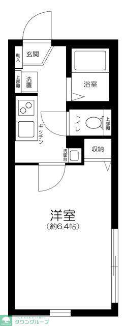 グランクオール千住東(1K/1階)の間取り写真