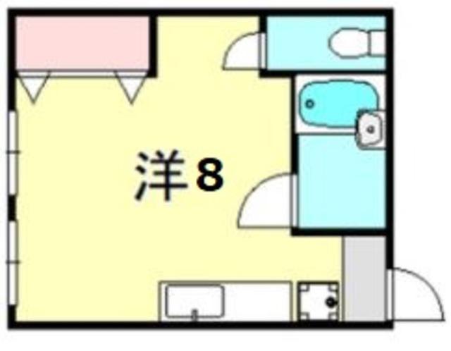 松本マンション(ワンルーム/1階)の間取り写真