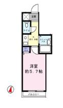 レクルス(1K/3階)の間取り写真