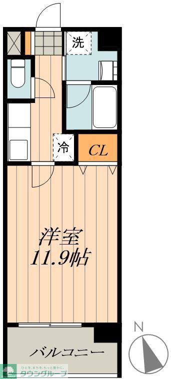 新栄アーバンハイツ(1K/3階)の間取り写真