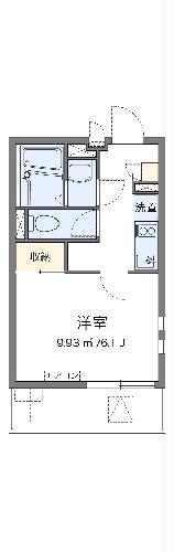 クレイノプレアデス(1K/1階)の間取り写真