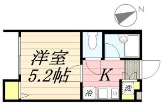 K-HOUSE江古田(1K/1階)の間取り写真