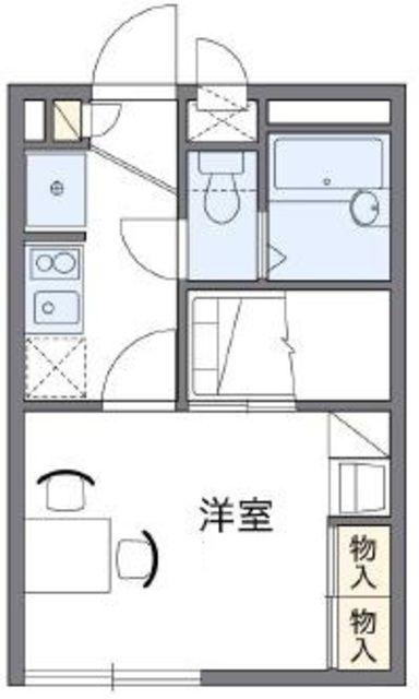 レオパレス光(1K/1階)の間取り写真
