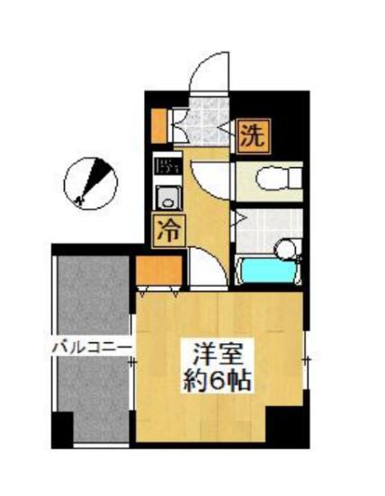 エクシム東日本橋(1K/12階)の間取り写真
