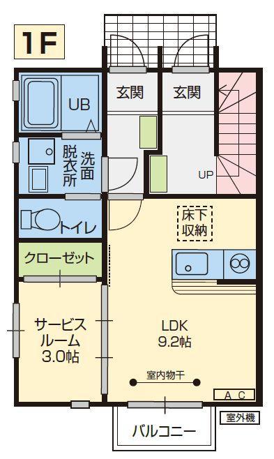 メゾンドぺぺ(1LDK/1階)の間取り写真