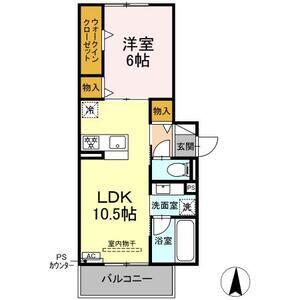 RAUM Y(1LDK/3階)の間取り写真
