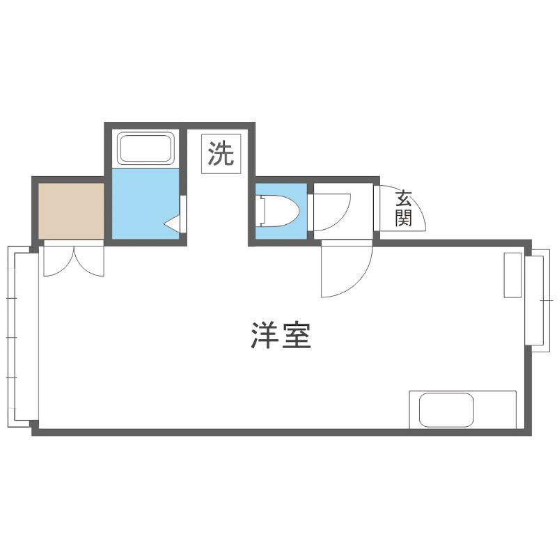 第21森宅建マンション(ワンルーム/3階)の間取り写真