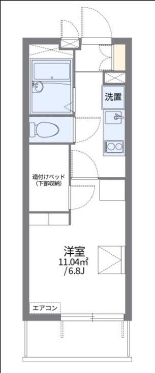 レオパレスあけぼの(1K/2階)の間取り写真
