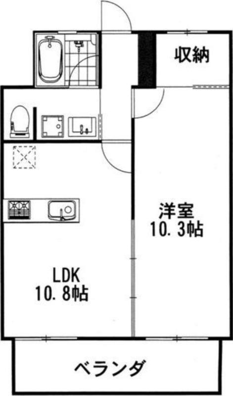 トーカンマンション千種(1LDK/6階)の間取り写真