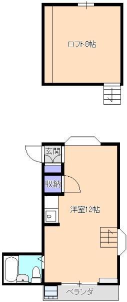 カーサ元町(ワンルーム/1階)の間取り写真