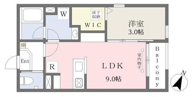 デュオメゾン大塚(1LDK/1階)の間取り写真