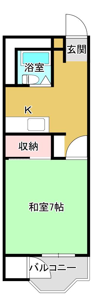 GRAN LOUNGE SHIMA(1K/1階)の間取り写真